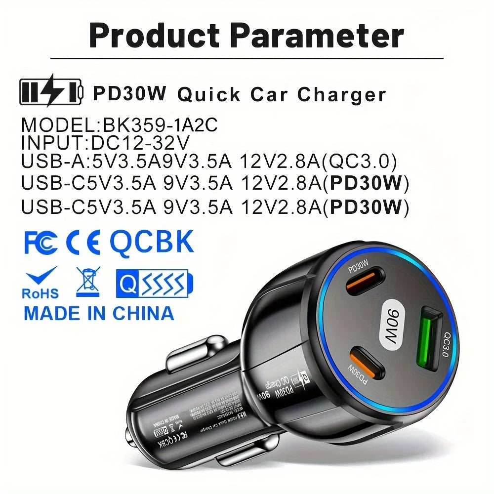 90W Car Charger
