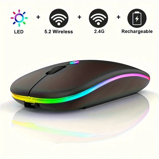 Rechargeable LED Backlit Wireless Mouse