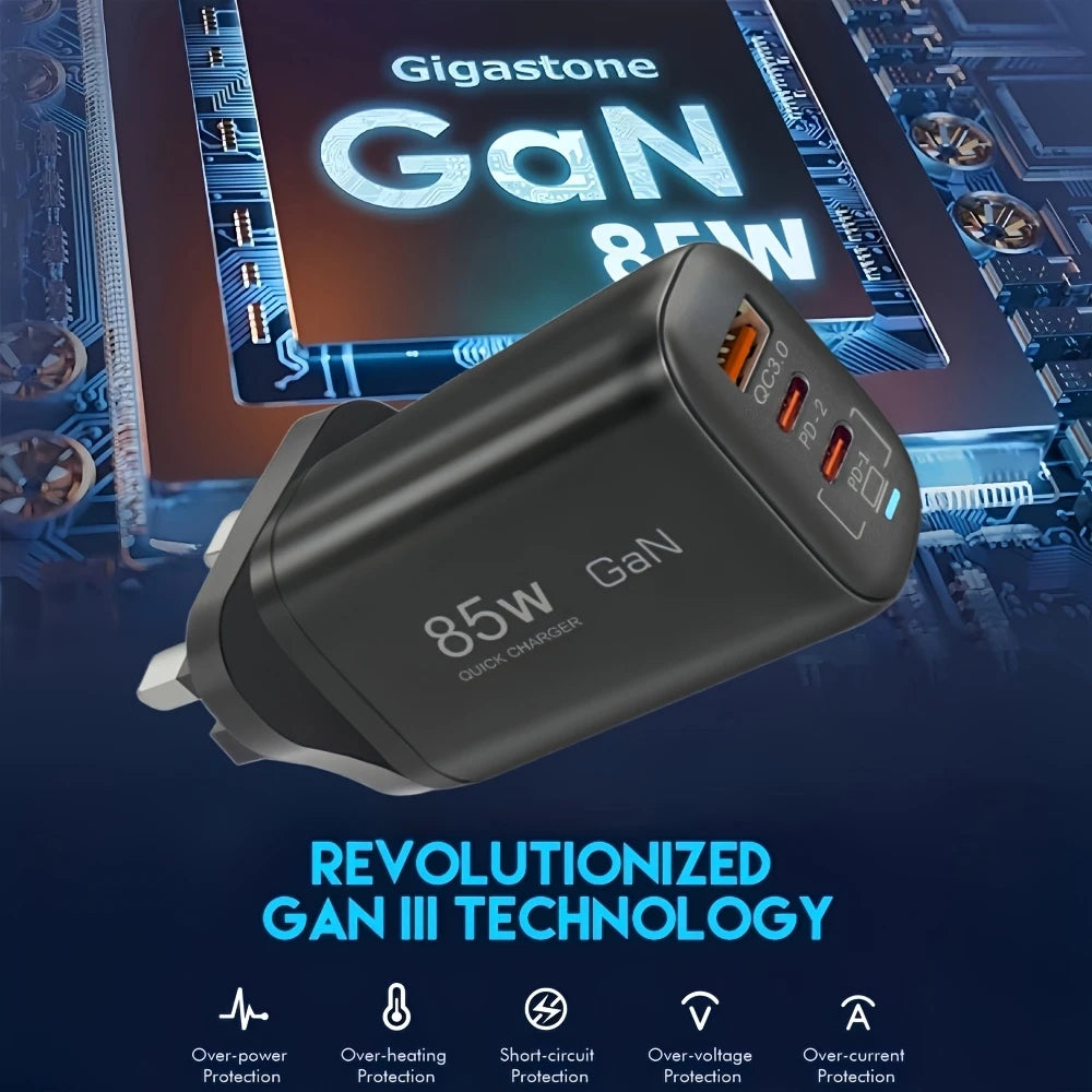 Powerful 85W Gan Fast Charger Adapter