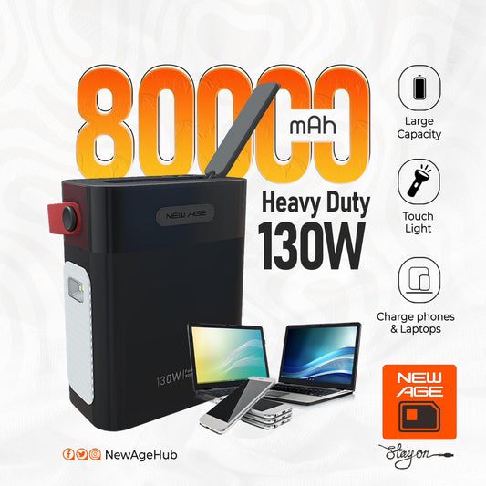 New Age 80000mAh 130W Laptop PB