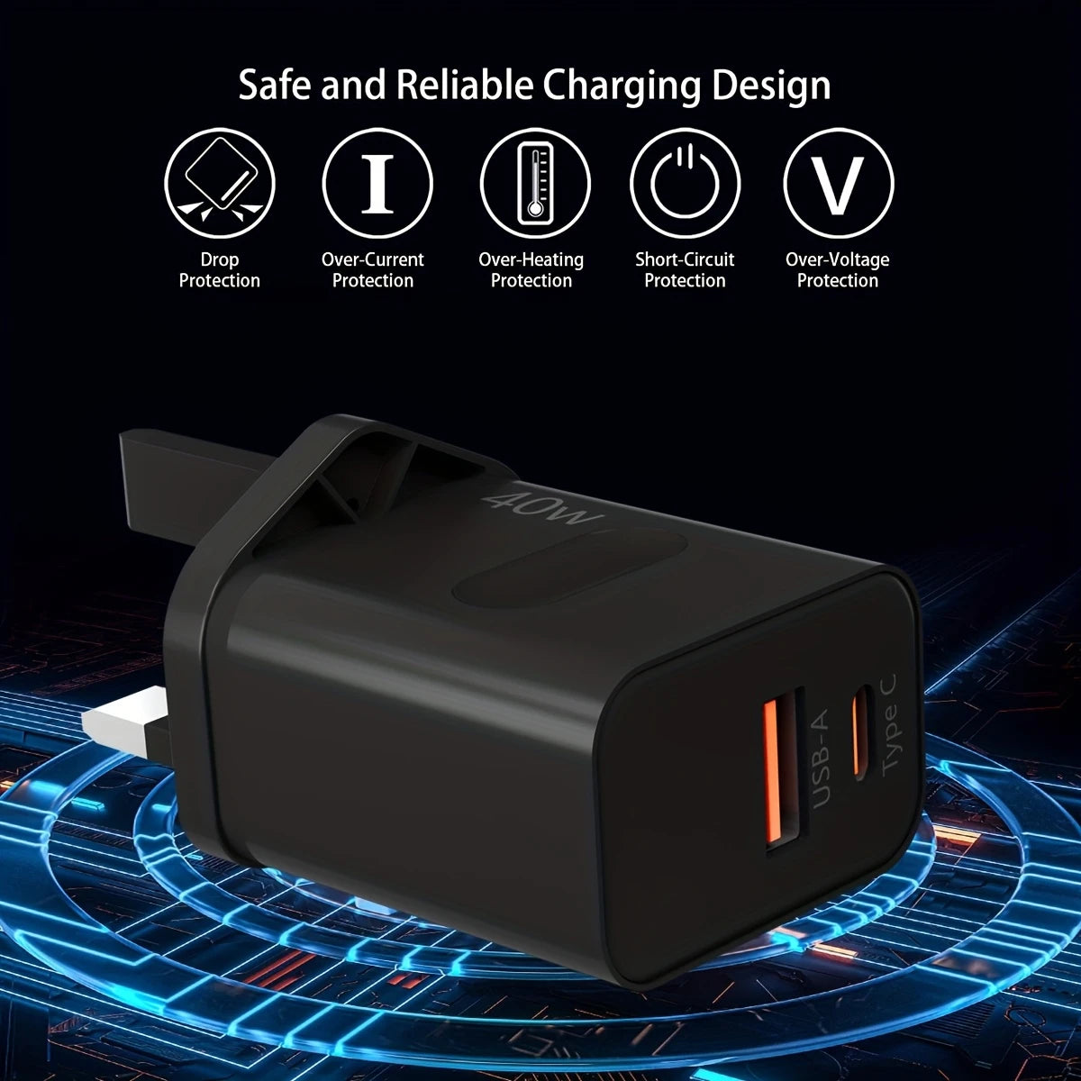 40W USB-C Super Fast Charger Plug