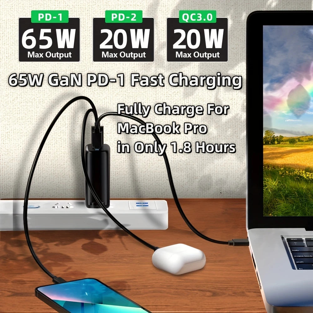 Powerful 85W Gan Fast Charger Adapter