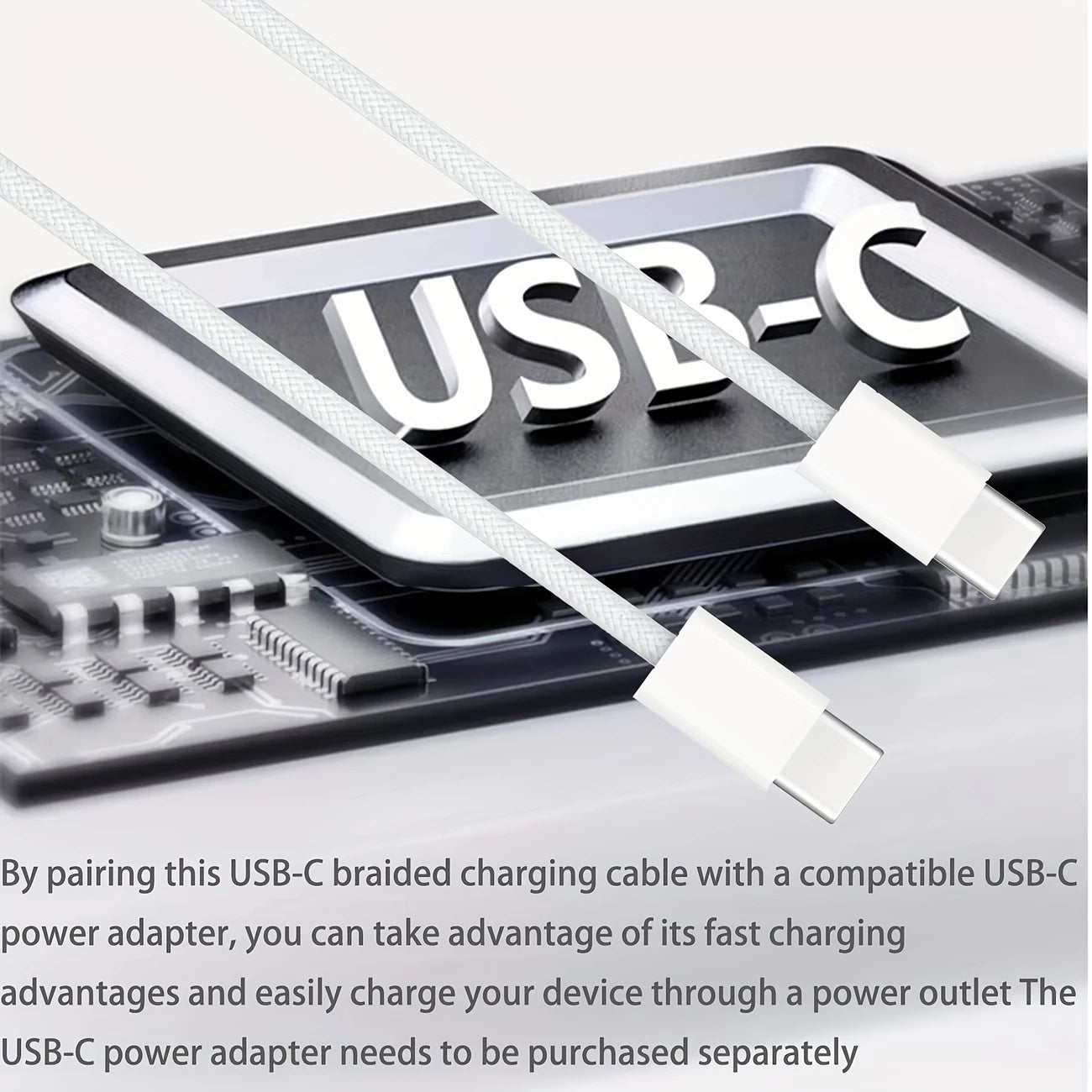 Newest 60W Type-C Woven Charge Cable USB C to USB C