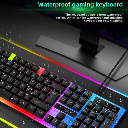 T-WOLF wired keyboard and mouse