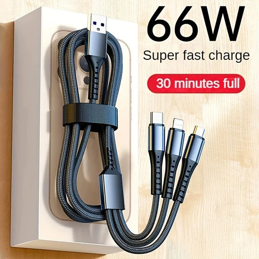 3 in 1 Cables 1.2m length
