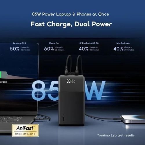 50000mAh 85watt Oraimo Laptop Powerbank