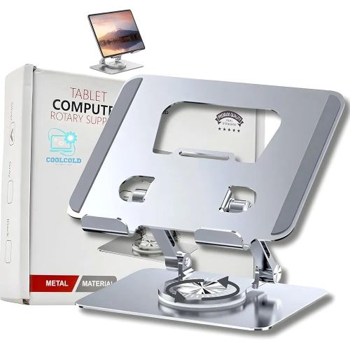 360 Rotating Portable Aluminum Adjustable Folding Tablet Stand Holder