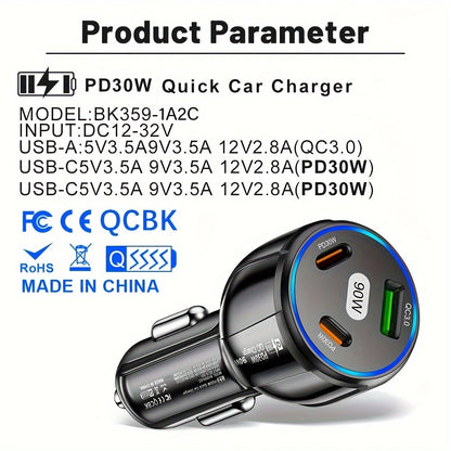 90W Car Charger