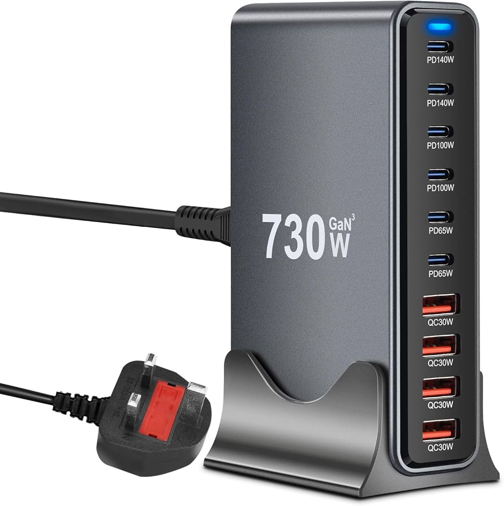 730W Multi-Port Charging Station