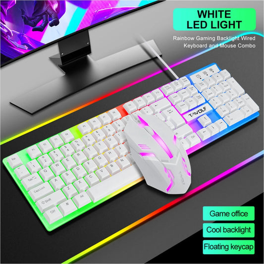 T-WOLF wired keyboard and mouse