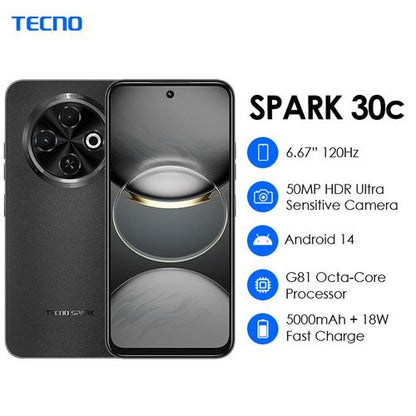 New Tecno Spark 30C 4GB 128GB