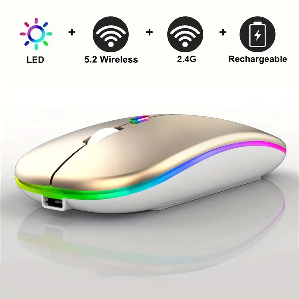 Rechargeable LED Backlit Wireless Mouse