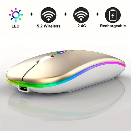 Rechargeable LED Backlit Wireless Mouse