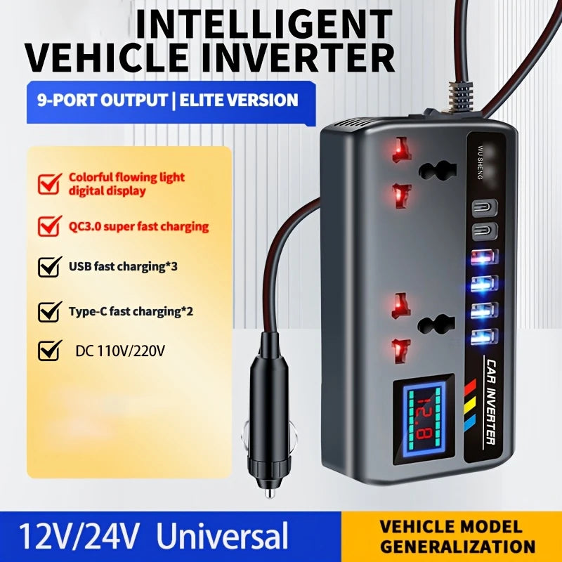 Universal 12V/24V Car Power Inverter