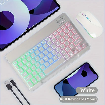 Rechargeable Wireless Keyboard and Mouse Set