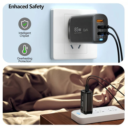Powerful 85W Gan Fast Charger Adapter