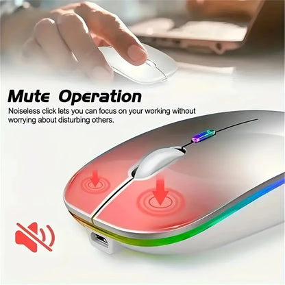 Rechargeable LED Backlit Wireless Mouse