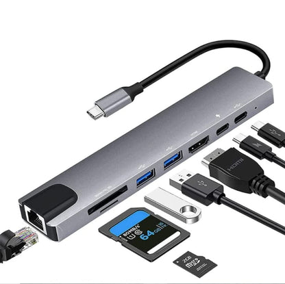 TYPE-C to HDTV 8in 1