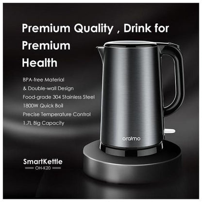 Oraimo Smart Kettle 1.7L Full Metal Liner Kettle